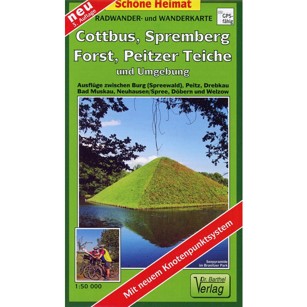COTTBUS, PEITZER TEICHE UND UMGEBUNG - Wanderkarte Ansicht 1