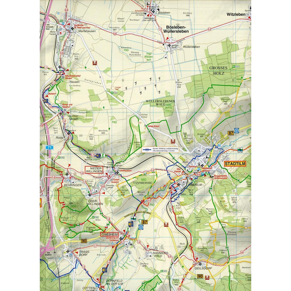 ARNSTADT, STADTILM UND UMGEBUNG 1 : 35 000 - Wanderkarte Ansicht 3