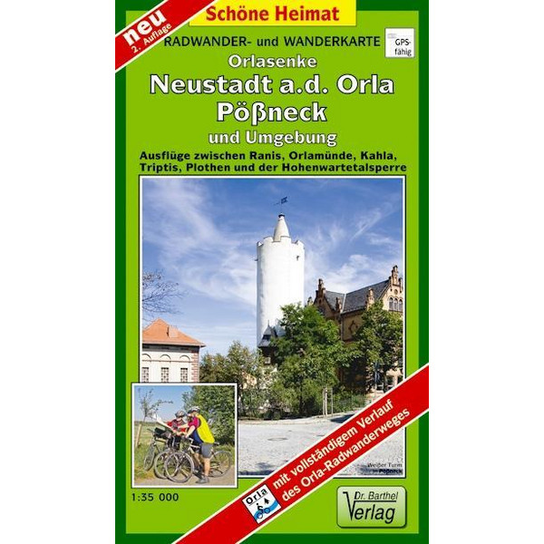 PÖßNECK, NEUSTADT AN DER ORLA UND UMGEBU - Wanderkarte Ansicht 1
