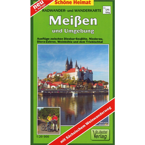 MEIßEN UND UMGEBUNG 1 : 20 000 - Wanderkarte Ansicht 1