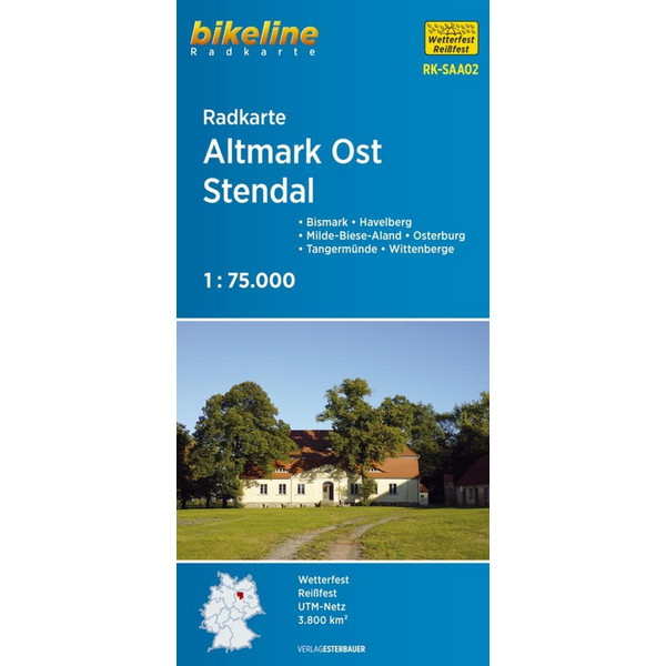 BIKELINE RADKARTE ALTMARK OST STENDAL - Fahrradkarte Ansicht 1
