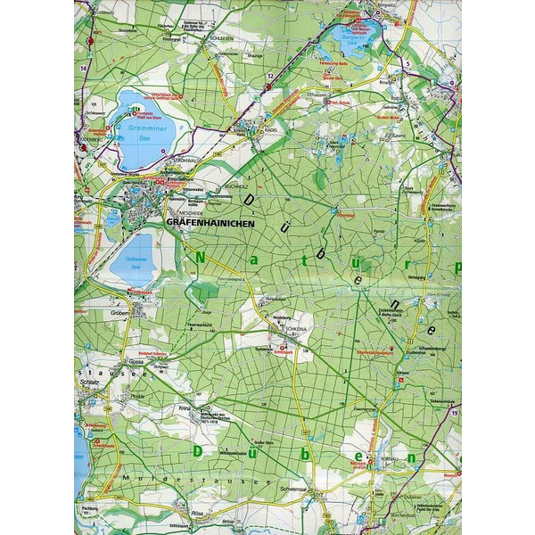 LUTHERSTADT WITTENBERG - DÜBENER HEIDE - Fahrradkarte Ansicht 2
