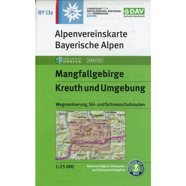 DAV BY 13A MANGFALLGEBIRGE - Wanderkarte Ansicht 1
