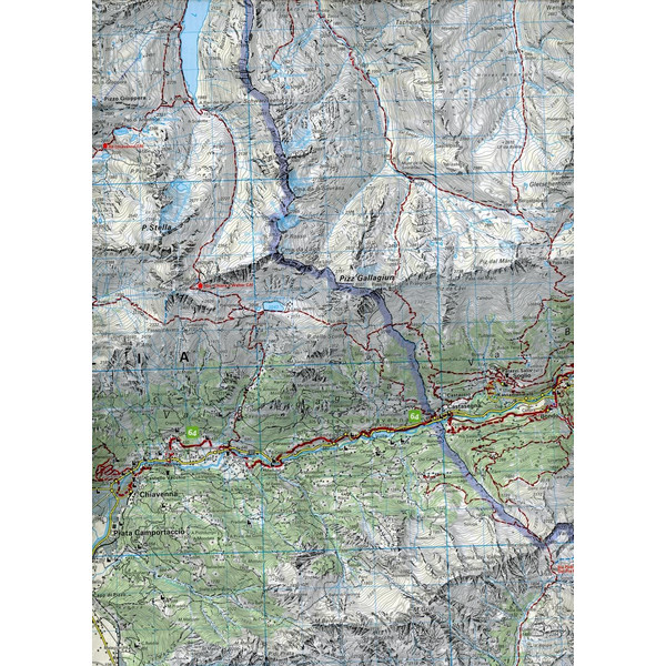 KUF SCHWEIZ #27 SPLÜGEN-SAN BERNARDINO - Wanderkarte Ansicht 3