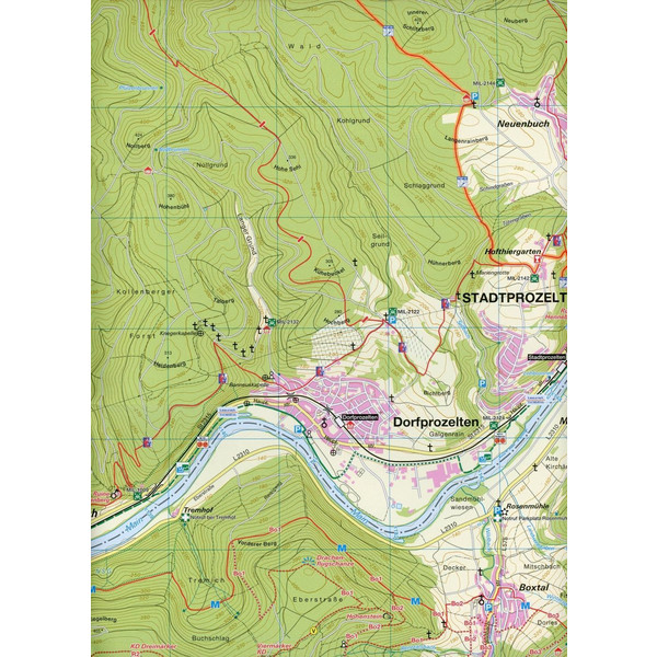 MAINTAL-ODENWALD 1:20.000 - Wanderkarte Ansicht 3