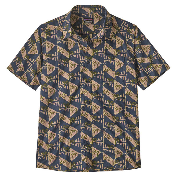 M'S GO TO SHIRT Herren - Outdoor Hemd-JAGUAR GEO: DOLOMITE BLUE