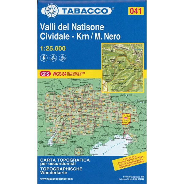 TABACCO WANDERN 1 : 25 000 VALLI DEL NAT - Wanderkarte Ansicht 1