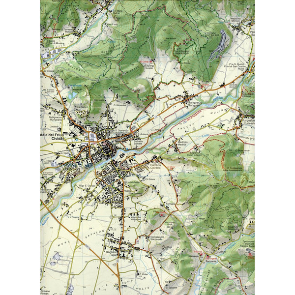 TABACCO WANDERN 1 : 25 000 VALLI DEL NAT - Wanderkarte Ansicht 2