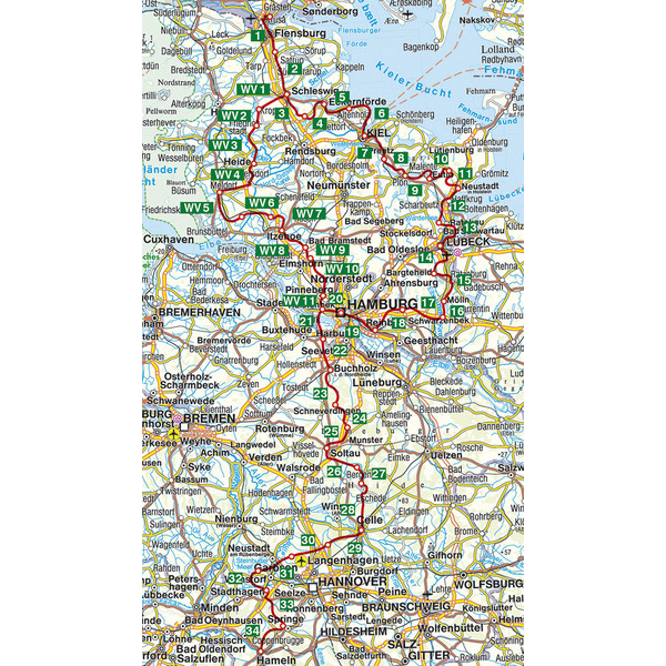 FERNWANDERWEG E1 DEUTSCHLAND NORD - Wanderführer Ansicht 2