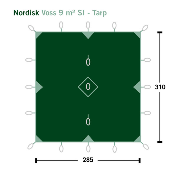 Nordisk VOSS 9 SI TARP - Tarp Ansicht 2