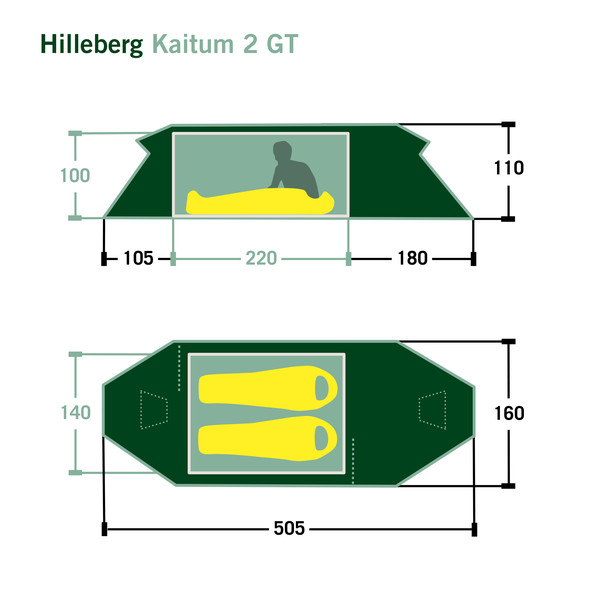 Hilleberg KAITUM 2 GT - Tunnelzelt Ansicht 2