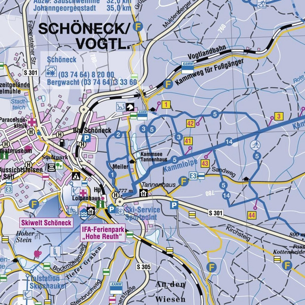 WINTERSPORTKARTE KAMMLOIPE Damen - Winterwanderkarte Ansicht 2