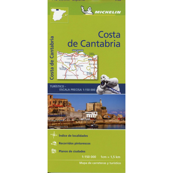 MICHELIN COSTA DE CANTABRIA - Straßenkarte Ansicht 1