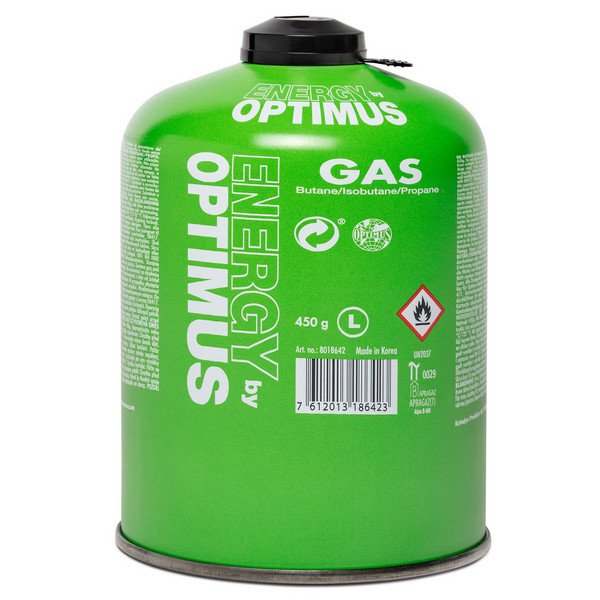 Optimus GAS 100G BUTAN/ISOBUTAN/PROPAN - Gaskartusche Ansicht 1