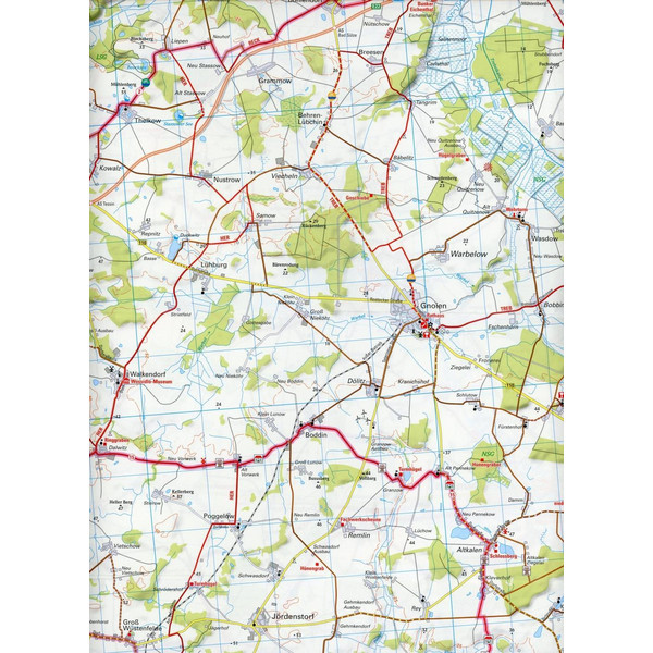 ADFC-REGIONALKARTE MECKLENBURGISCHE SCHWEIZ - Fahrradkarte Ansicht 3