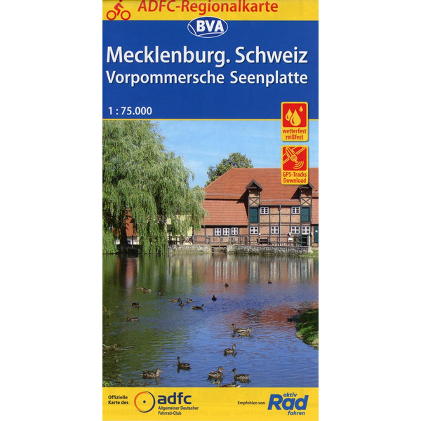ADFC-REGIONALKARTE MECKLENBURGISCHE SCHWEIZ - Fahrradkarte Ansicht 1