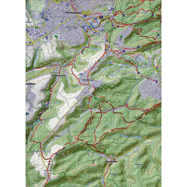 PFÄLZERWALD 7. BLATT 40-544, 1 : 25 000 - Wanderkarte Ansicht 3