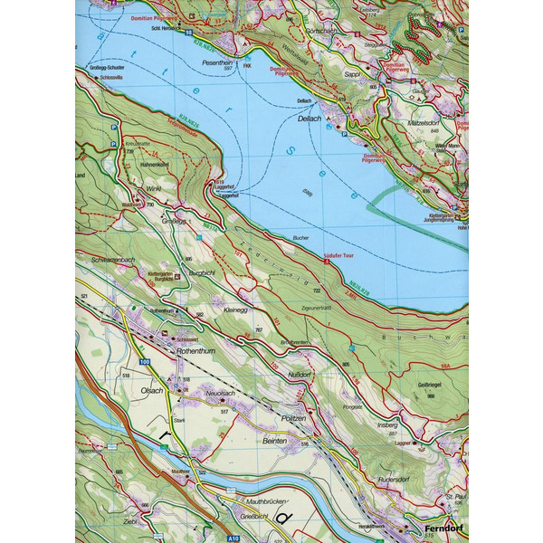 KOKA 64 VILLACHER ALPE, UNTERDRAUTAL - Wanderkarte Ansicht 2