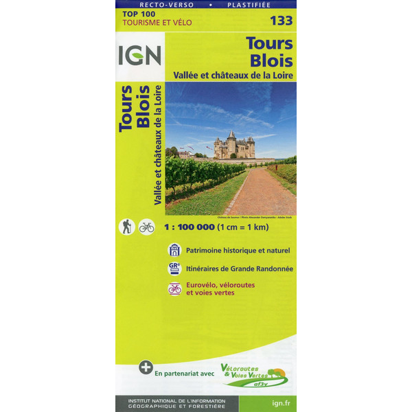 TOURS BLOIS 1:100 000 - Wanderkarte Ansicht 1