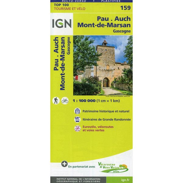 PAU.AUCH.MONT-DE-MARSAN 1:100 000 - Wanderkarte Ansicht 1