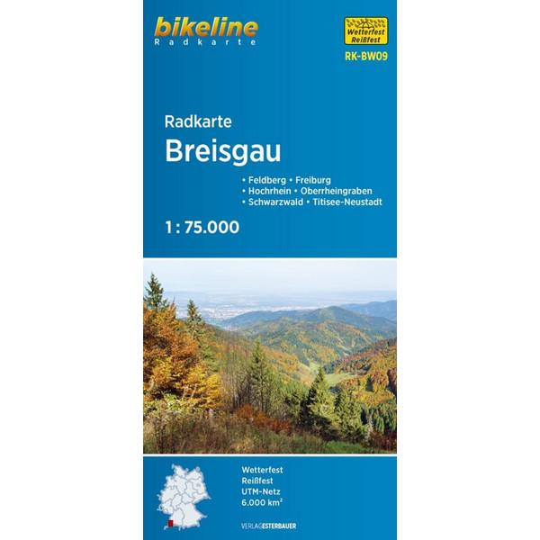 RADKARTE BREISGAU (RK-BW09) - Fahrradkarte Ansicht 1