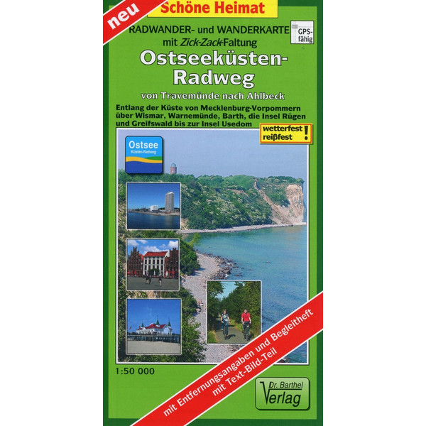 OSTSEEKÜSTEN-RADWEG VON TRAVEMÜNDE NACH AHLBECK 1:50 000 - Fahrradkarte Ansicht 1
