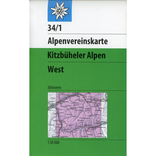 KITZBÜHLER ALPEN WEST SKIAUSGABE - Winterwanderkarte Ansicht 1