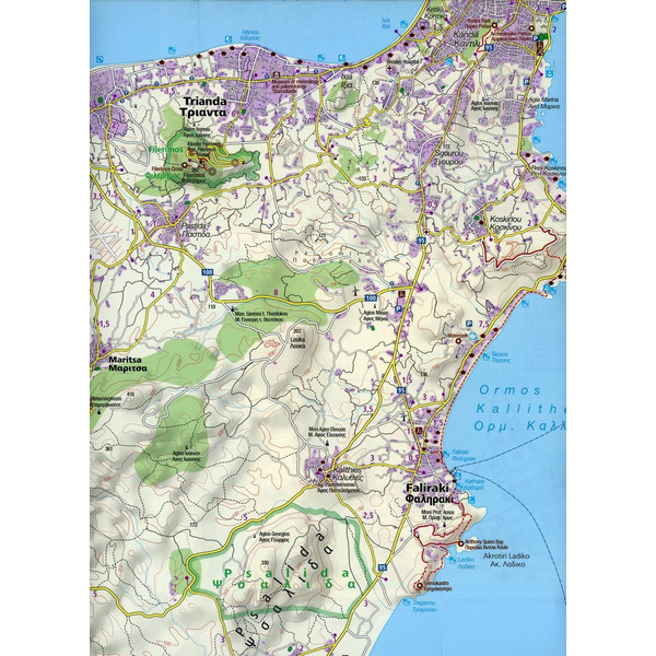 KOKA 248 RHODOS - Wanderkarte Ansicht 2