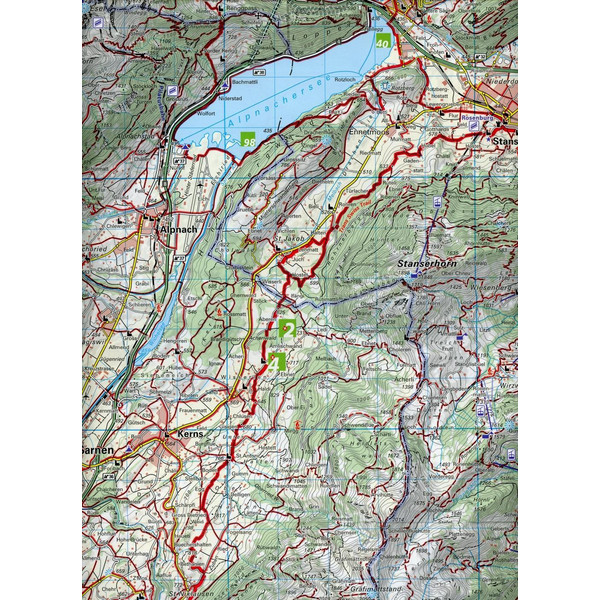 VIERWALDSTÄTTERSEE / PILATUS - RIGI - MYTHEN 20 WANDERKARTE - Wanderkarte Ansicht 3