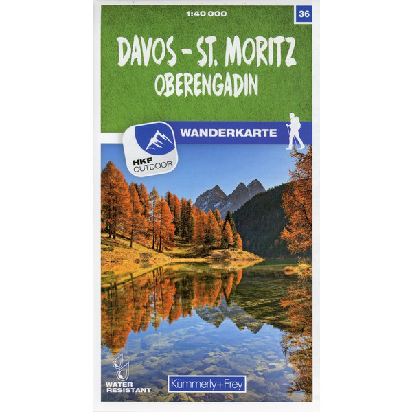 DAVOS - ST. MORITZ / OBERENGADIN 36 WANDERKARTE 1:40 000 MAT - Wanderkarte Ansicht 1