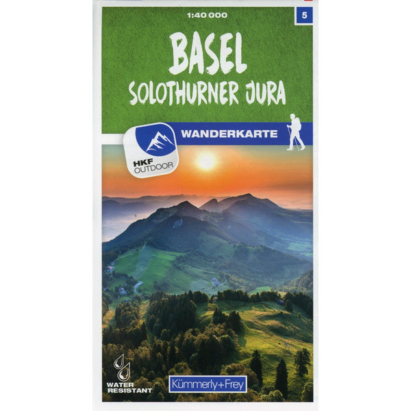 BASEL / SOLOTHURNER JURA 05 WANDERKARTE 1:40 000 MATT LAMINI - Wanderkarte Ansicht 1