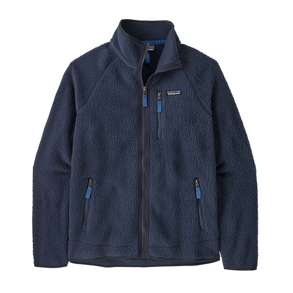 M'S RETRO PILE JKT Herren - Fleecejacke-NEW NAVY W/SUNKEN BLUE
