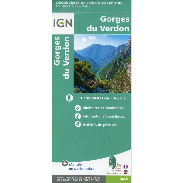 GORGES DU VERDON 1 : 16 500 - Wanderkarte Ansicht 4
