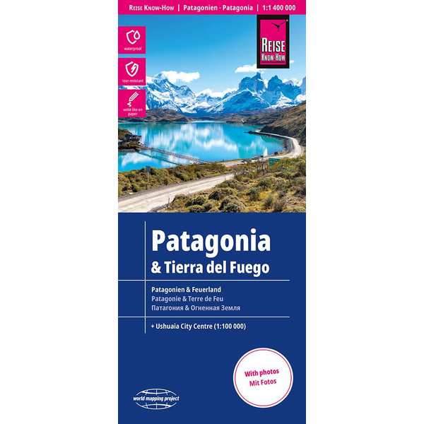 WMP PATAGONIEN, FEUERLAND - Straßenkarte