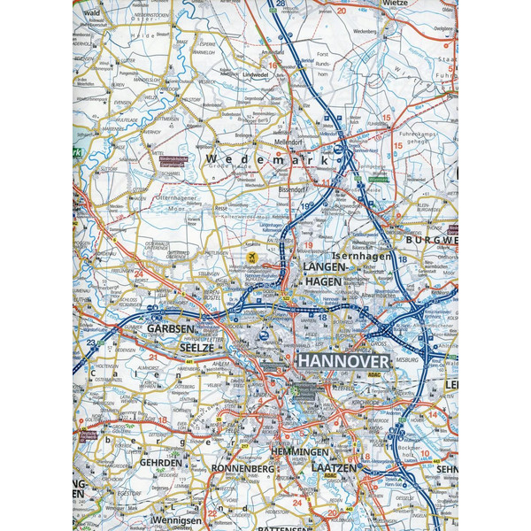 ADAC REGIONALKARTE BLATT 5 HAMBURG, HANNOVER, MAGDEBURG 1:15 - Straßenkarte Ansicht 3