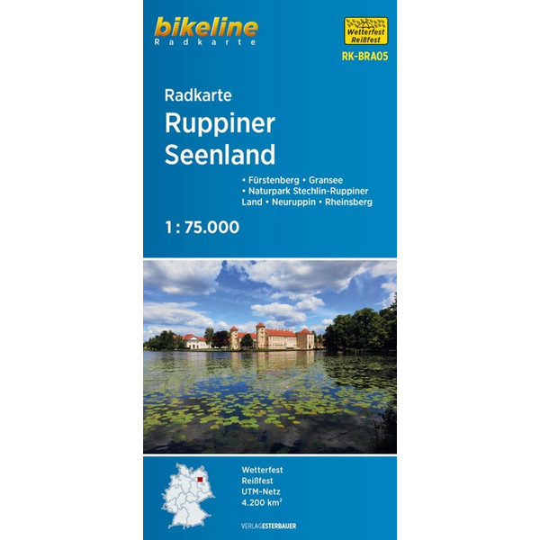 RADKARTE RUPPINER SEENLAND (RK-BRA05) 1 : 75 000 - Fahrradkarte Ansicht 1
