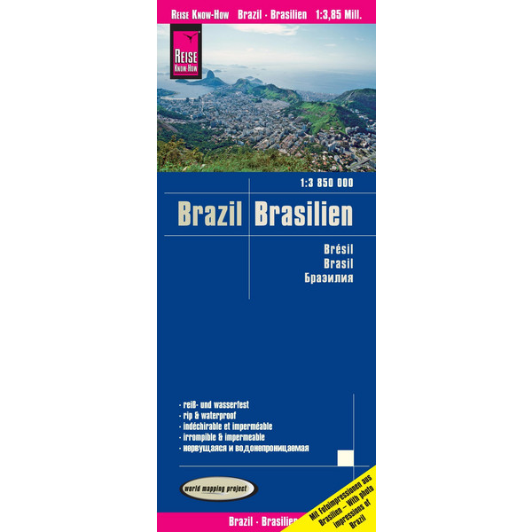 REISE KNOW-HOW LANDKARTE BRASILIEN 1:3.850.000 - Straßenkarte Ansicht 1