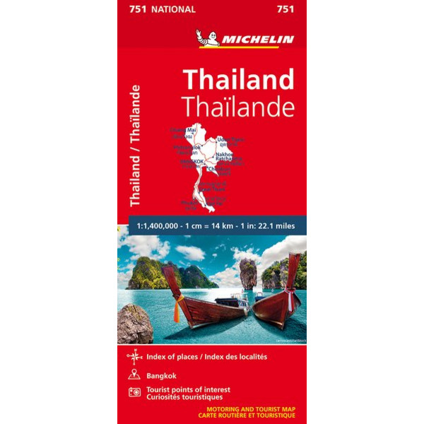 THAILAND - Straßenkarte