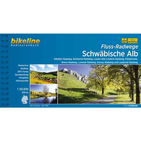 SCHWÄBISCHE ALB 1 : 50 000 - Radwanderführer