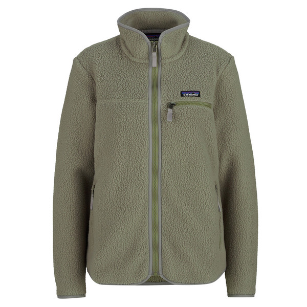 W'S RETRO PILE JKT Damen - Fleecejacke-RIVER ROCK GREEN