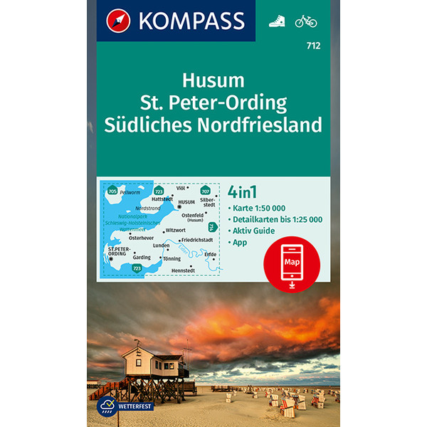 KOKA 712 HUSUM, ST. PETER-ORDING - Wanderkarte Ansicht 1