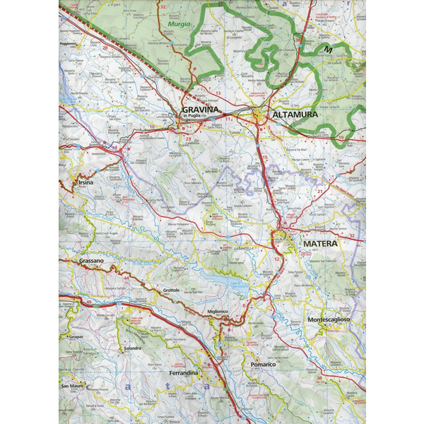 KUF ITALIEN REGIONALKARTE 13 APULIEN 1 : 200 000 - Straßenkarte Ansicht 3