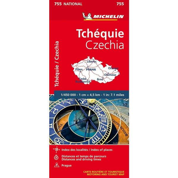 MICHELIN TSCHECHISCHE REPUBLIK - Straßenkarte Ansicht 1