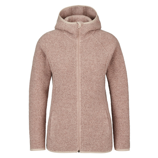 BUNLIN HOODED FLEECE JACKET Damen - Wolljacke-CORIANDER