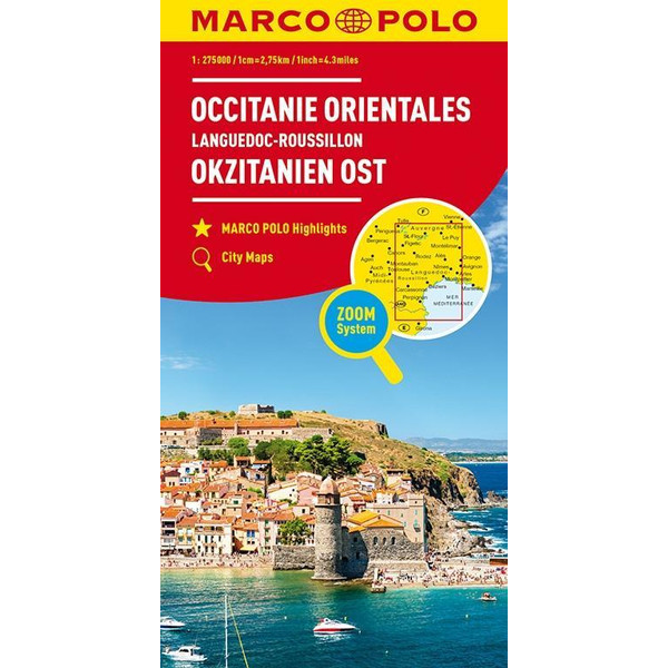 MARCO POLO KARTE FRANKREICH LANGUEDOC-ROUSSILLON 1:300 000 Ansicht 1