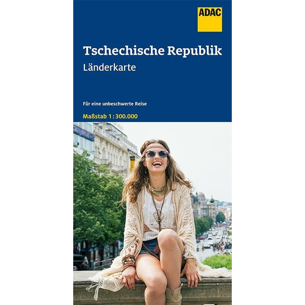ADAC LÄNDERKARTE TSCHECHISCHE REPUBLIK 1:300 000 - Straßenkarte Ansicht 1