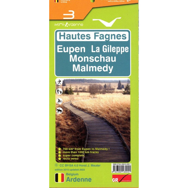 HAUTES FAGNES 1 : 25.000 - Wanderkarte Ansicht 1