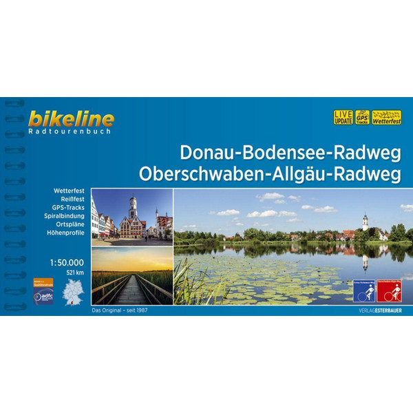 DONAU-BODENSEE-WEG OBERSCHWABEN-ALLGÄU WEG - Radwanderführer Ansicht 1
