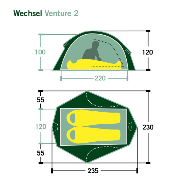 Wechsel VENTURE 2 - Kuppelzelt Ansicht 2
