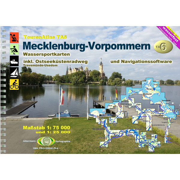 TOURENATLAS TA6 WASSERWANDERN 06 MECKLENBURG-VORPOMMERN - Gewässerführer Ansicht 1